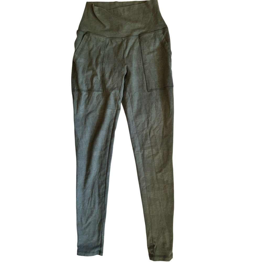 Aerie Chill Play Move Olive‎ Green High Waisted Pocket Leggings XS